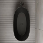 MonBlari TW-7507 Black Acrylic Freestanding Bathtub 1500mm-1700mm