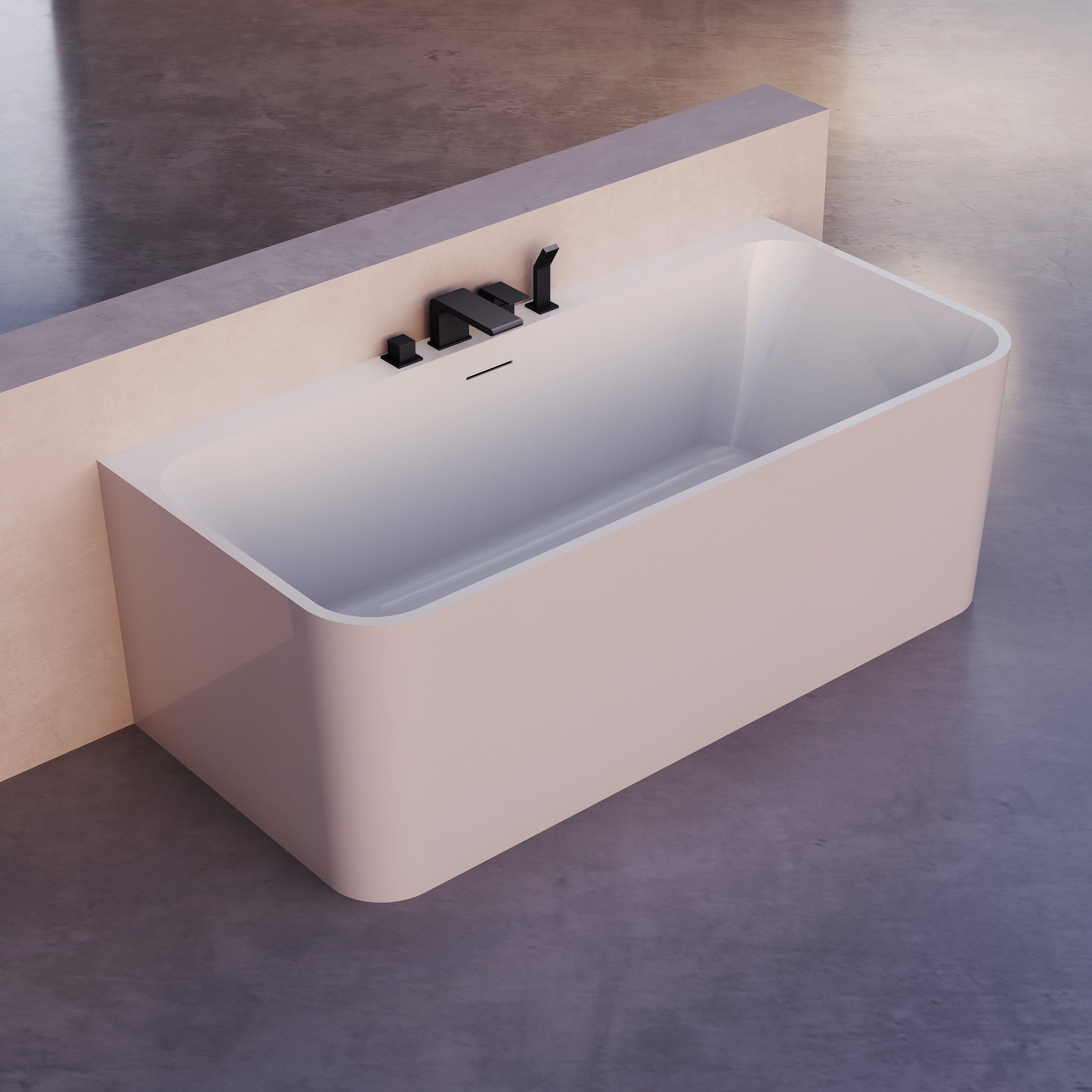 MonBlari TW-7581 Wall-Mounted Bath-LeftTopView