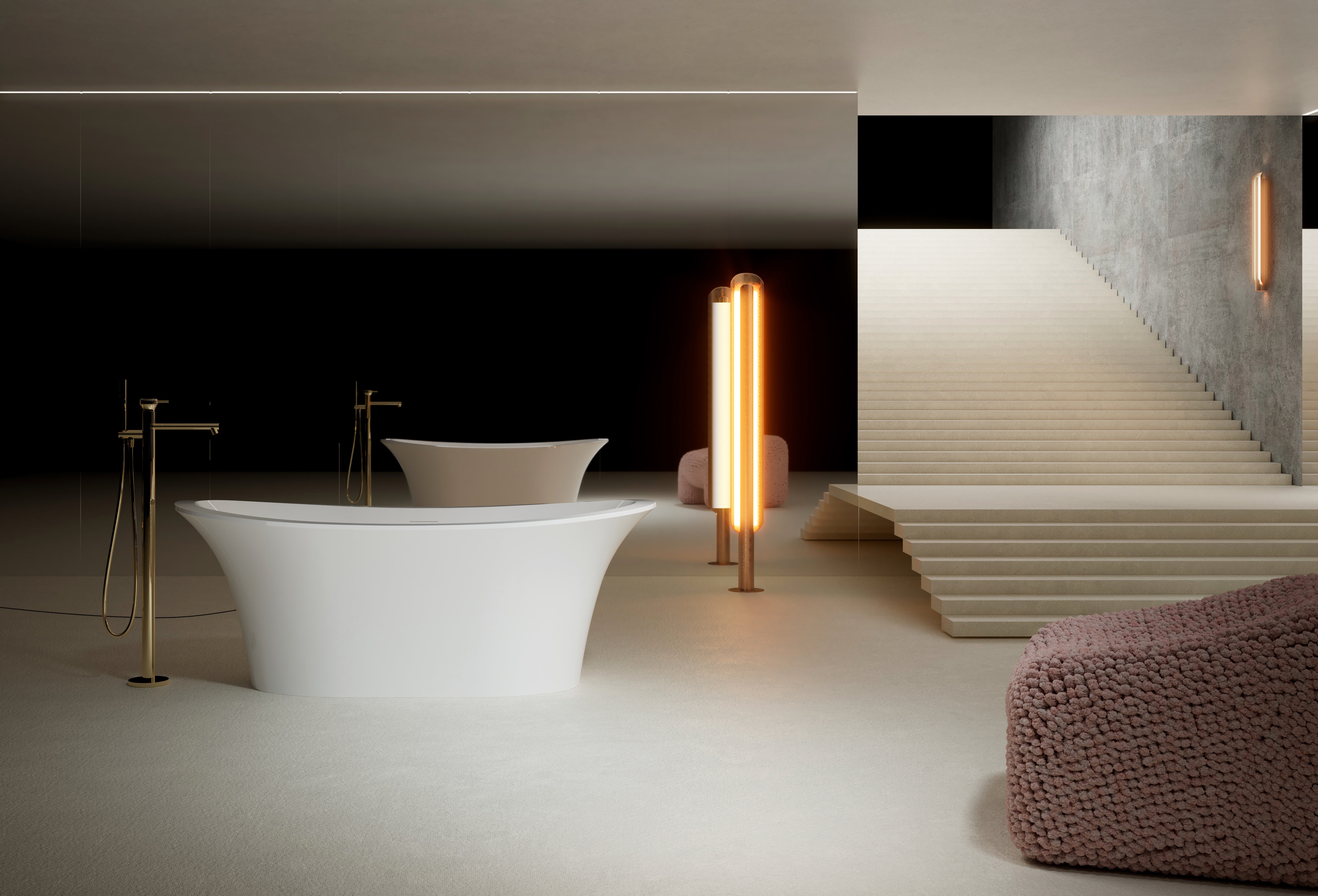 MonBlari TW-7588 Freestanding Bath Front View Main image
