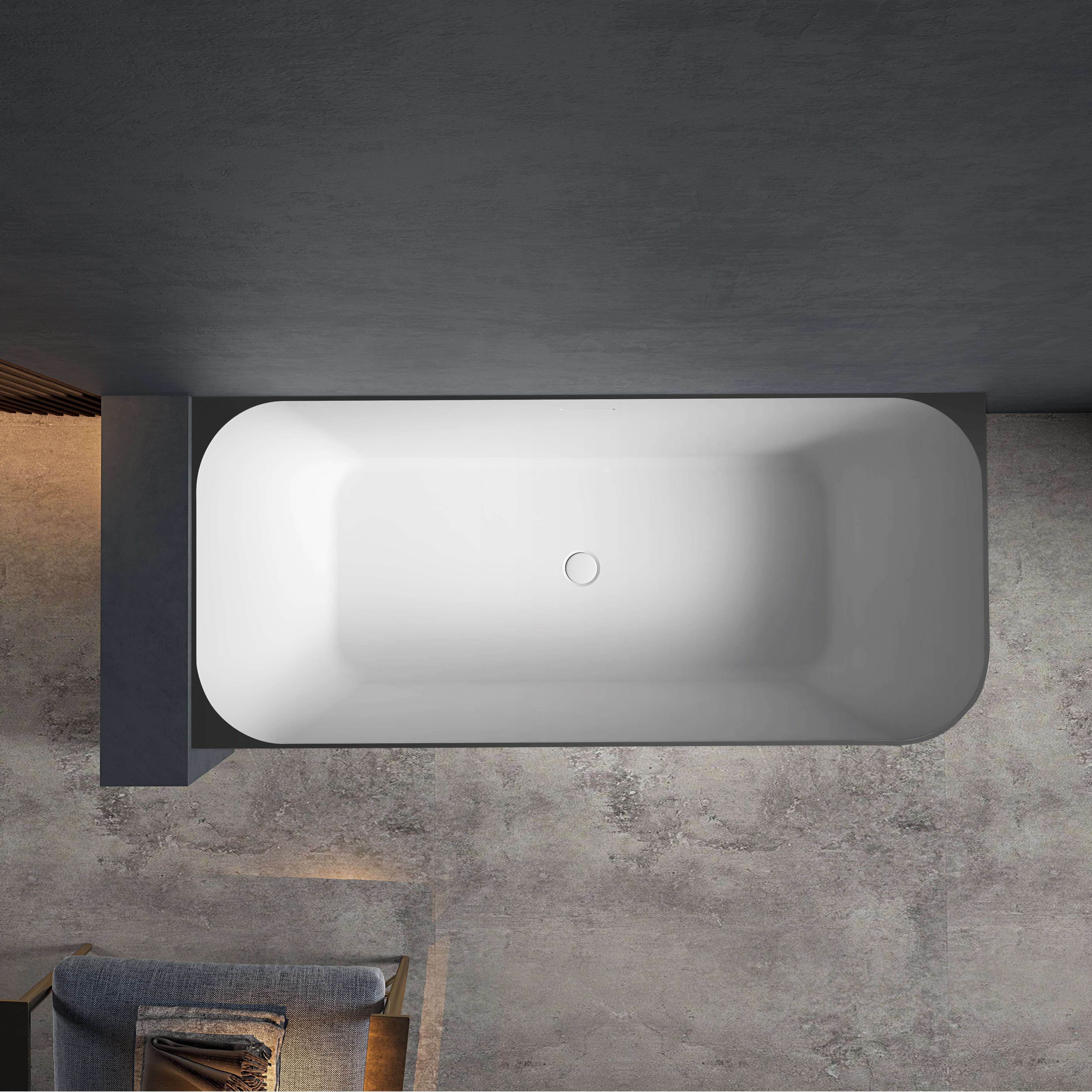 MonBlari TW-7611 Corner Bath-Top View