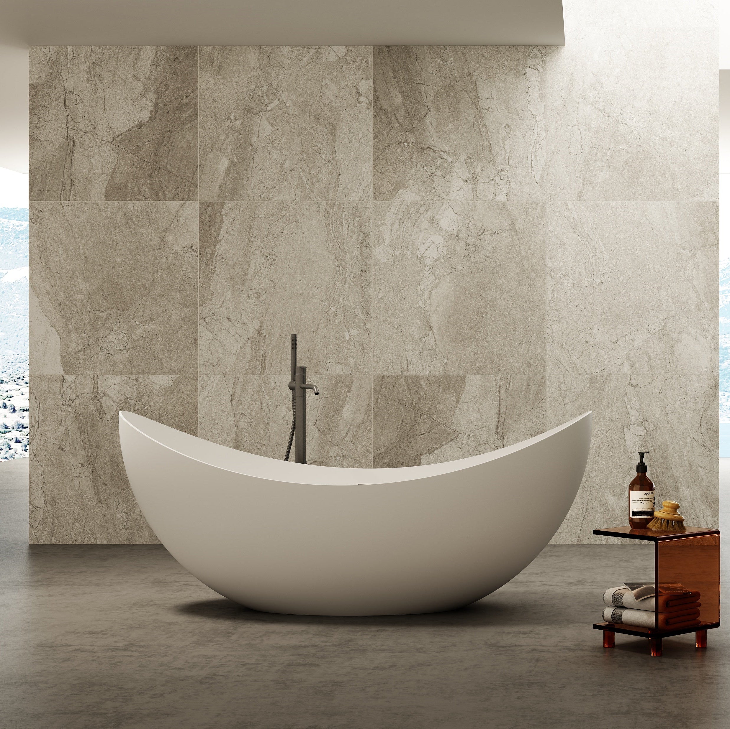 MonBlari TW-7618 Freestanding Bath-Front View Main image