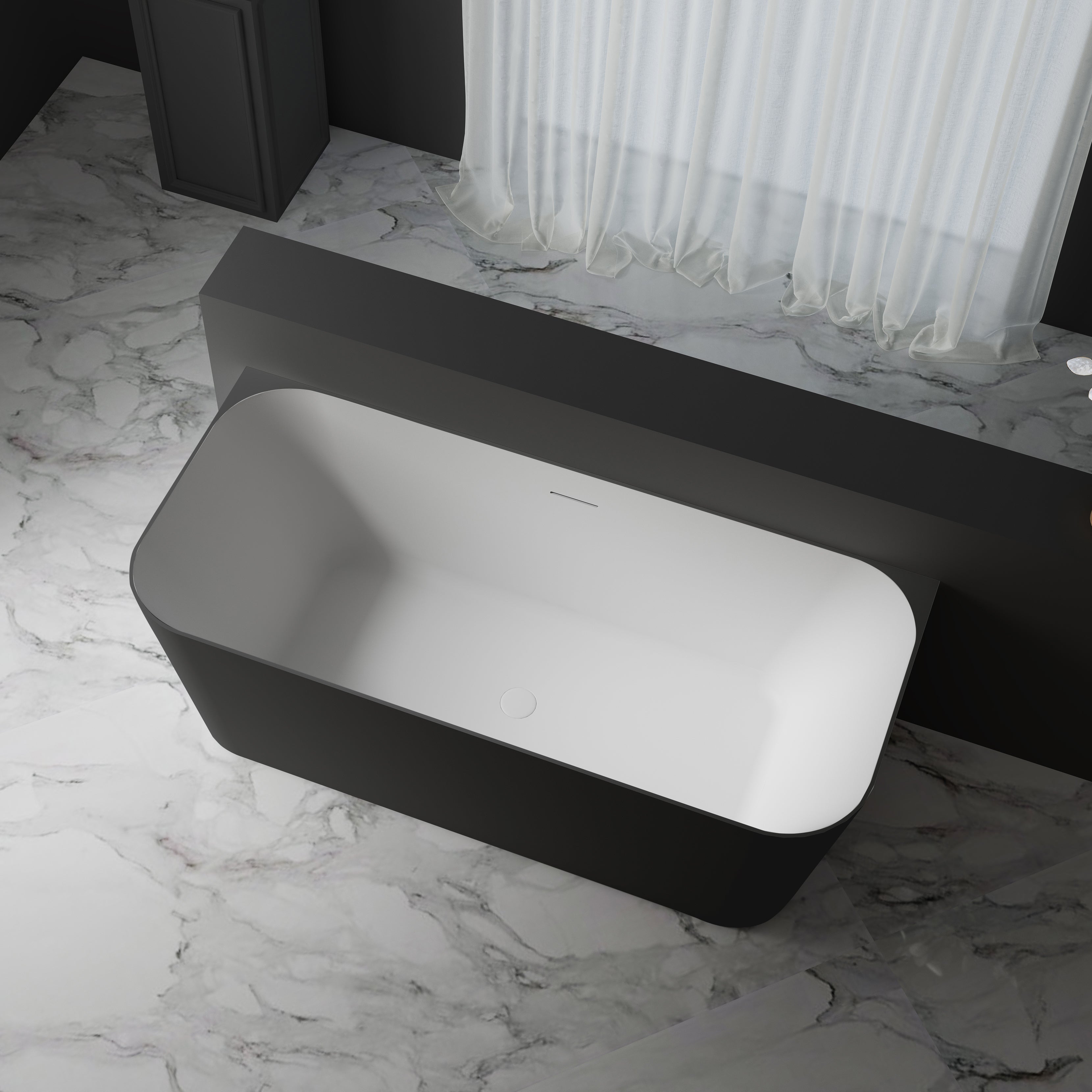 MonBlari TW-7619 Wall-mounted Bath-RightTopView