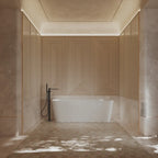 MonBlari TW-7619 White Acrylic Back-to-Wall Bathtub 1500mm-1700mm