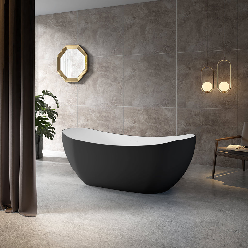 MonBlari TW-7628 Freestanding Bath-SideView