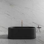 MonBlari TW-7780 Black Acrylic Freestanding Bathtub 1500mm - 1700mm