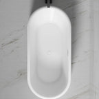 MonBlari TW-7780 White Acrylic Freestanding Bathtub 1500mm - 1700mm