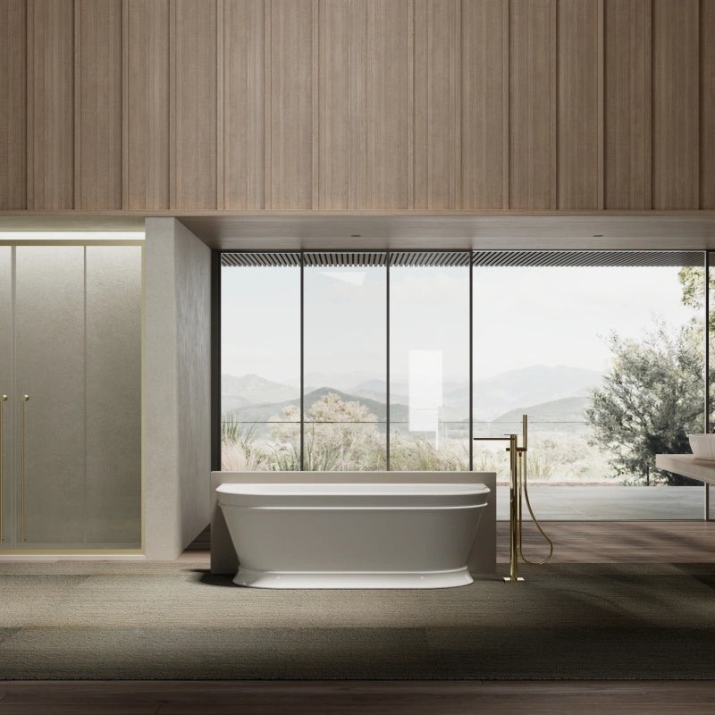 MonBlari TW-7795 Acrylic Freestanding Bathtub Soaking Tub