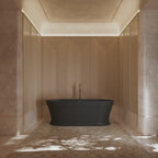 MonBlari TW-7796 Black Acrylic Freestanding Bathtub 1700mm