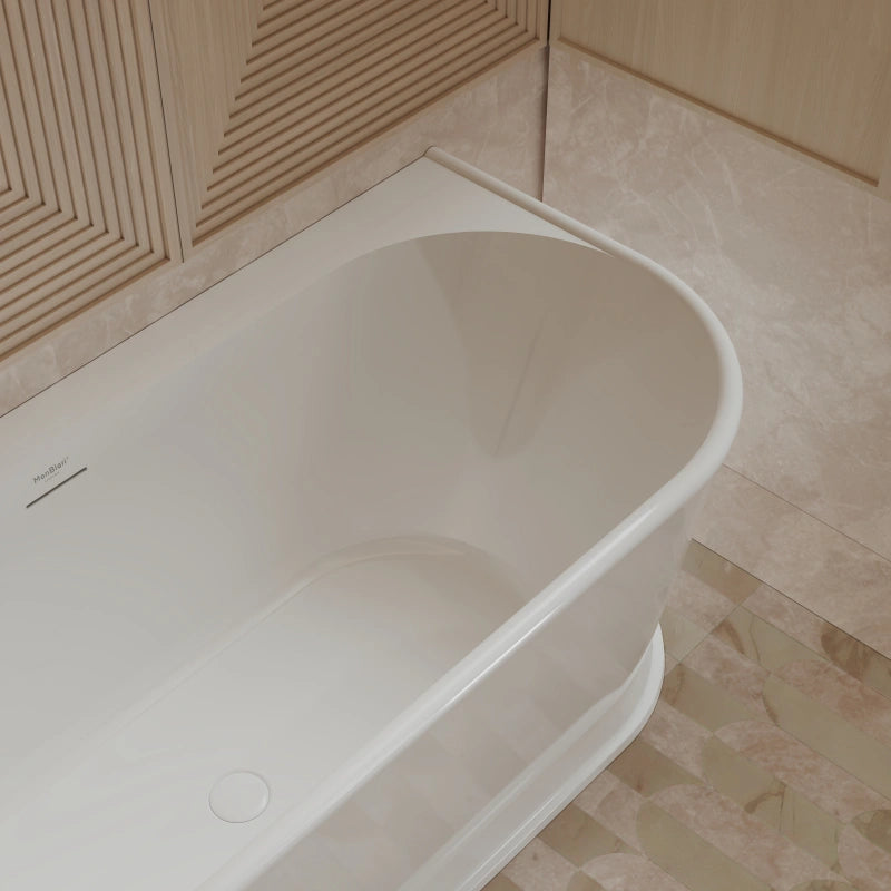 MonBlari TW-7797 Acrylic Back-to-Wall Bathtub 1700mm
