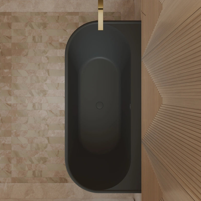MonBlari TW-7797 Acrylic Back-to-Wall Bathtub 1700mm