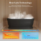 MonBlari TW-7798 Black Acrylic Freestanding Bathtub 1700mm - 1800mm