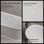 MonBlari TW-7793 Acrylic Tub Freestanding Soaking Bathtub
