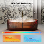 MonBlari TW-8301T Resin Fluted Design Freestanding Bathtub