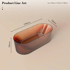 MonBlari TW-8301T Resin Fluted Design Freestanding Bathtub