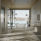 MonBlari TW-8505 White Solid Surface Freestanding Bathtub 1500mm - 1700mm
