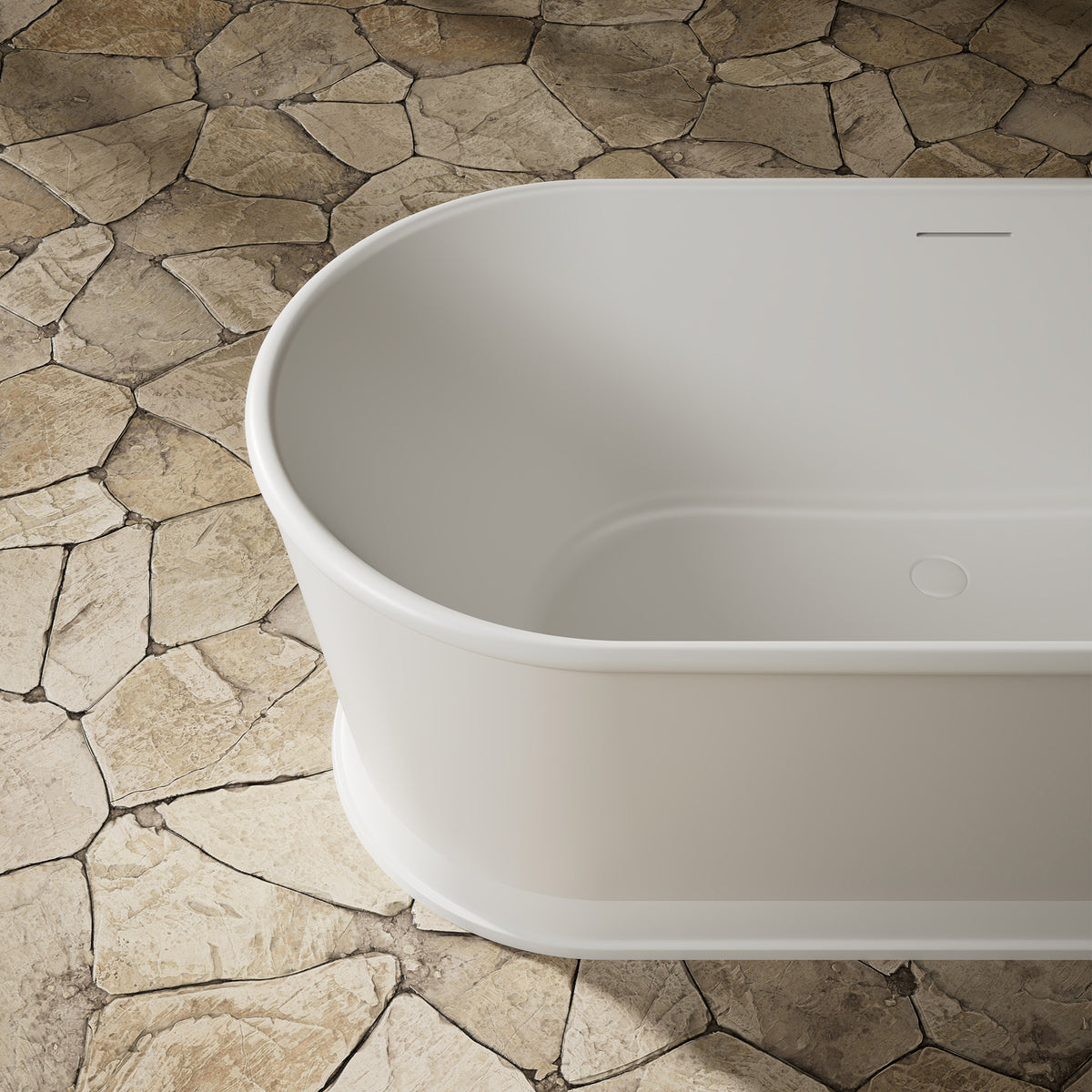 MonBlari Solid Surface Baths Freestanding Double Ended 1700mm