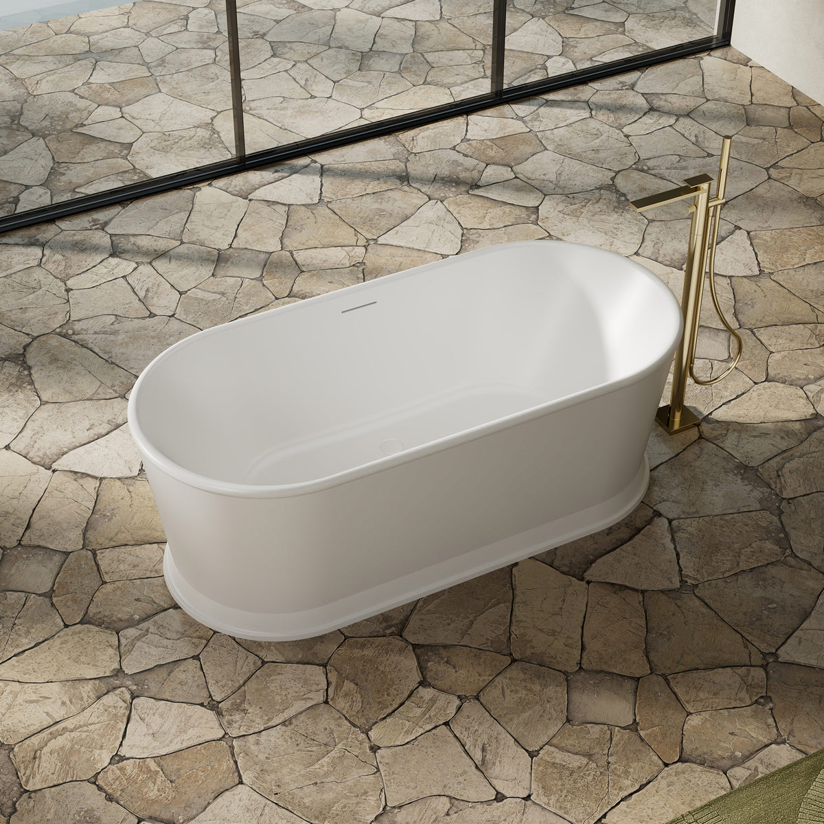 MonBlari Solid Surface Baths Freestanding Double Ended 1700mm