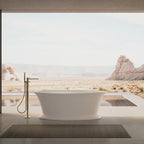 MonBlari Freestanding Oval Solid Surface Baths Freestanding 1700mm