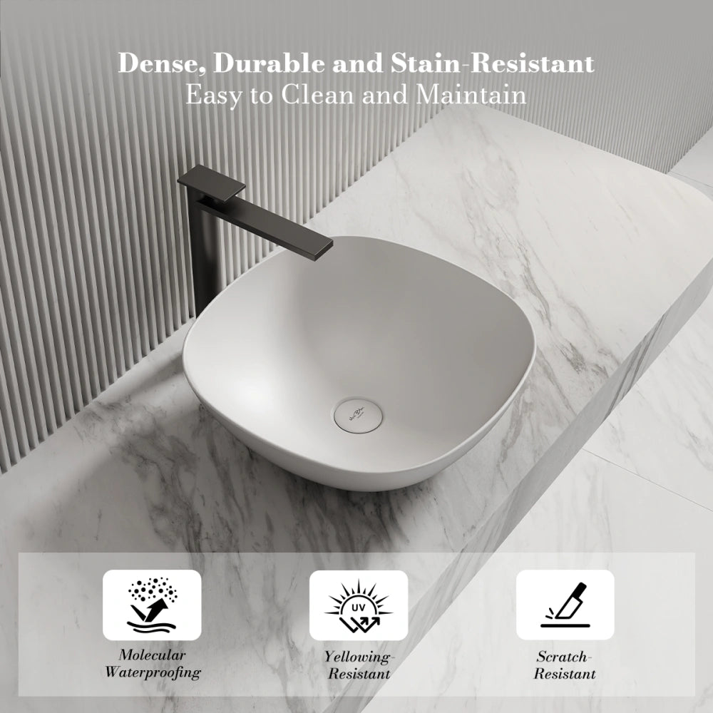 MonBlari TW-A106 Solid Surface Countertop Basin 430mm
