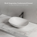 MonBlari TW-A107 Oval Solid Surface Countertop Basin 540mm