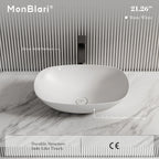MonBlari TW-A107 Oval Solid Surface Countertop Basin 540mm