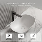 MonBlari TW-A107 Oval Solid Surface Countertop Basin 540mm