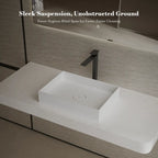 MonBlari TW-A112 White Solid Surface Countertop Basin 450mm - 500mm