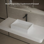 MonBlari TW-A113 White Solid Surface Countertop Basin 450mm - 600mm