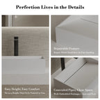 MonBlari TW-A113 White Solid Surface Countertop Basin 450mm - 600mm
