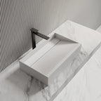 MonBlari Rectangular Solid Surface Basins 600mm Countertop Basin