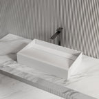 MonBlari Rectangular Solid Surface Basins 600mm Countertop Basin