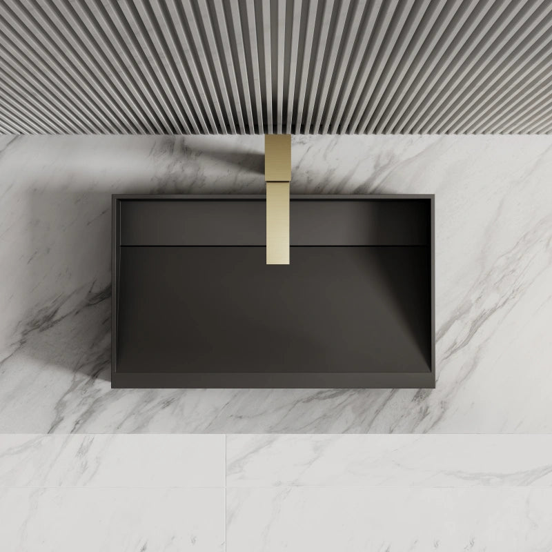 MonBlari Rectangular Solid Surface Basins 600mm Countertop Basin