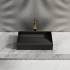 MonBlari Rectangular Solid Surface Basins 600mm Countertop Basin