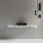 Monblari Black Rectangular Solid Surface Basins 500mm