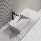 Monblari White Rectangular Solid Surface Basins 500mm