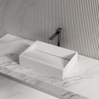 Monblari White Rectangular Solid Surface Basins 500mm