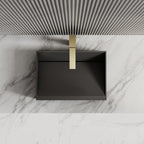 Monblari Black Rectangular Solid Surface Basins 500mm