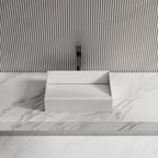 Monblari White Rectangular Solid Surface Basins 500mm