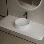 MonBlari TW-A8129 White Solid Surface Countertop Basin 400mm
