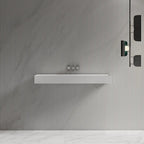 MonBlari TW-G211 Solid Surface Wall-Mounted Basin Bathroom Vessel Sink 800mm - 1200mm Front View