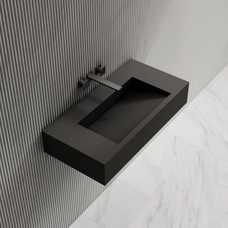 MonBlari TW-G273 Solid Surface Wall-Mounted Basin 800mm