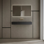 MonBlari TW-G276 Rectangular Solid Surface Wall-Mounted Sink with Direct Drain