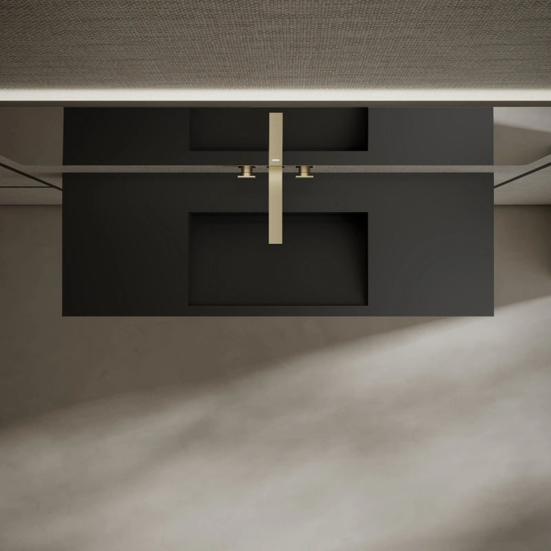 MonBlari Wall-Hung Washbasins Dual Storage 1200mm