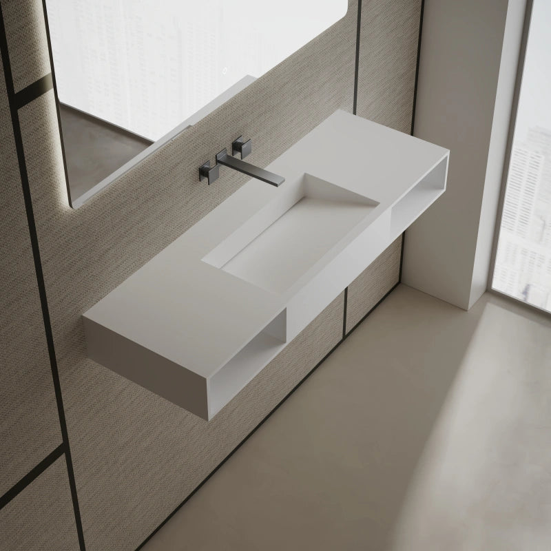 MonBlari Wall-Hung Washbasins Dual Storage 1200mm