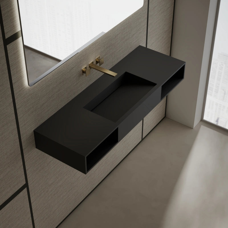 MonBlari Wall-Hung Washbasins Dual Storage 1200mm