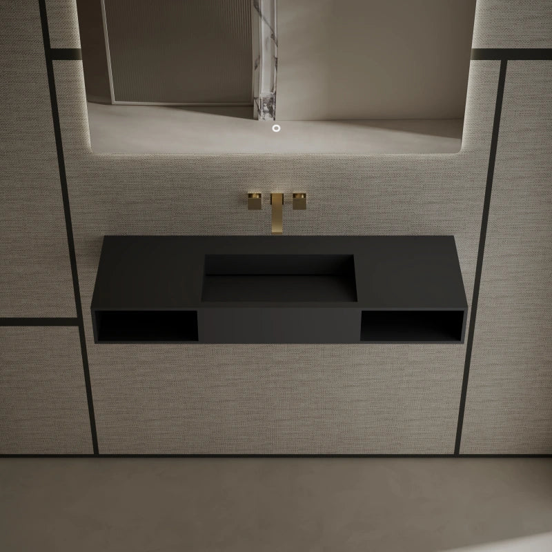 MonBlari Wall-Hung Washbasins Dual Storage 1200mm