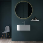 Monbalri Solid Surface Basins 650mm With Overflow and Single Faucet Hole