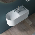 Monbalri Solid Surface Basins 650mm With Overflow and Single Faucet Hole