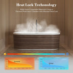MonBlari TW-M51 Wood Veneer Acrylic Freestanding Bathtub 1700mm