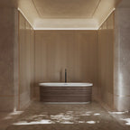 MonBlari TW-M51 Wood Veneer Acrylic Freestanding Bathtub 1700mm